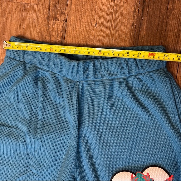 Boys Lie Blue Waffle Knit Cotton Relaxed Sweatpants - Picture 9 of 11